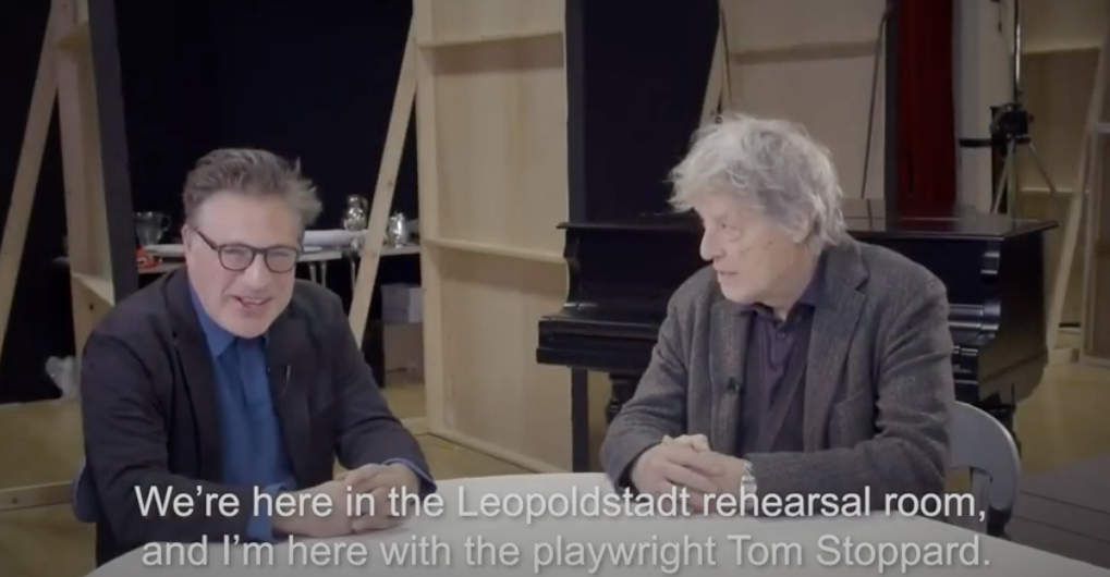 Patrick Marber and Tom Stoppard in the rehearsal room for <i> Leopoldstadt</i> 