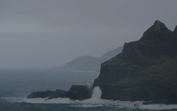 Screenshot from video rocky coast