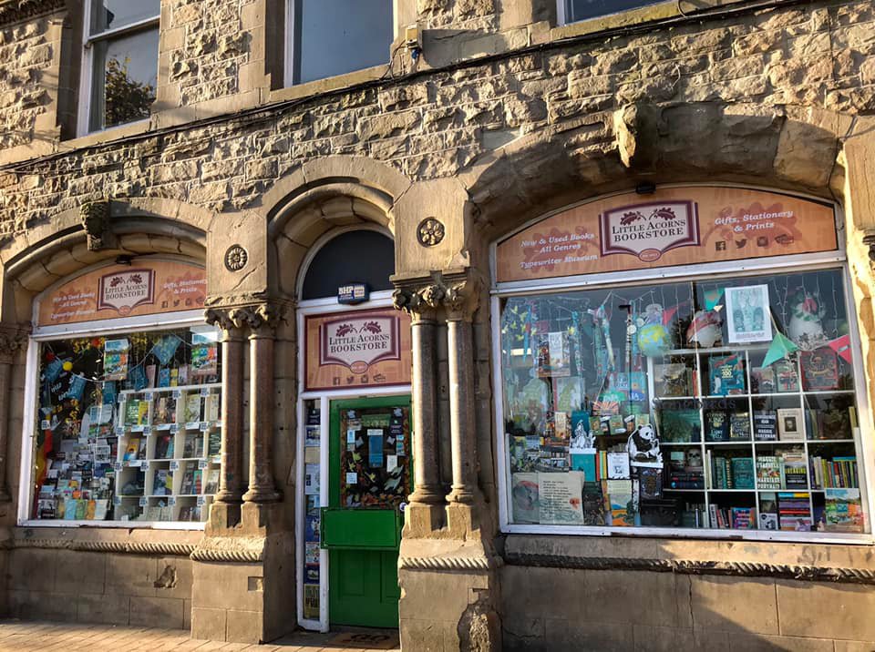 The shop front of Little Acorns Bookstore