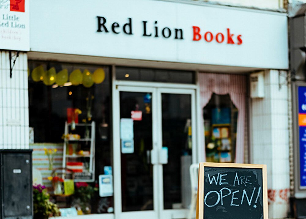 The shop front of Red Lion Books