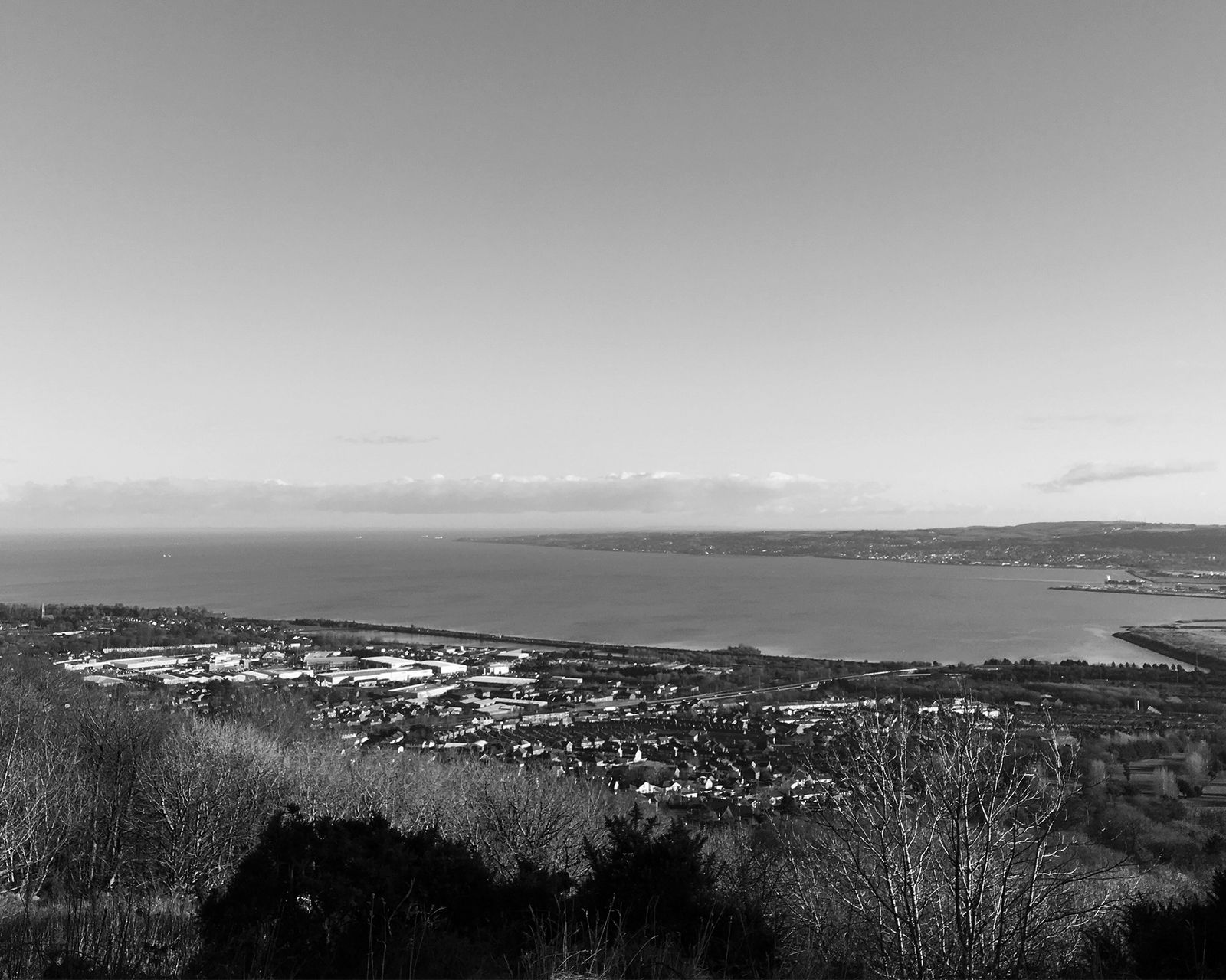City view of Belfast from Cave Hill Country Park, Belfast