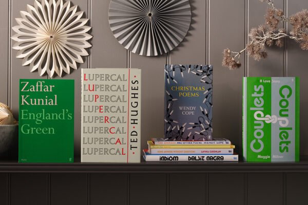 Faber poetry titles in a Christmas setting